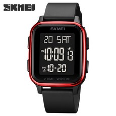 SKMEI 方型多功能防水電子錶