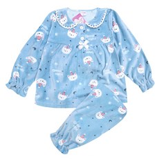 유아 수면 잠옷 아동 주니어 아기 겨울 밍크 파자마 굿나잇블루