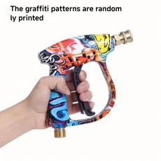 2175PSI 그래피티 쉘 고압 세척기 건 1/4인치 퀵 커넥트 노즐 세트 (자동차 가정 정원 중장비 청소용), 01 A