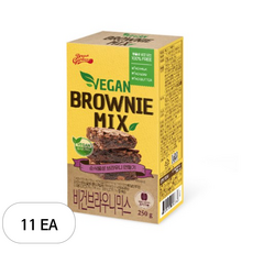 브레드가든 비건 브라우니 믹스 250g, 11개