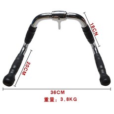 렛풀다운 그립바 케이블 헬스 일자바 핸들 삼두 등운동 랫바 홈트, G, 단일 모델