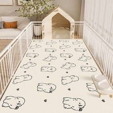 寵物地墊 貓咪圖案 防水防尿 120*160CM, 1個, 線條狗狗,定製尺寸聯繫