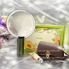FRIDA聯名 向陽覓光 限定禮盒 Amiro LED智能日光梳妝鏡 O系列 美妝 高清鏡, 森林綠,「不」加購五倍鏡