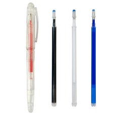 아이롱펜 세트 열펜 다리미펜, 1개, 펜1개(레드)+리필3개(블루/화이트/블랙)