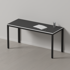 다가구 프래그마 1500 x 600 1인용 컴퓨터책상, 블랙아이+블랙