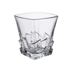 藝術設計冰塊玻璃杯 雞尾酒威士忌專用杯, 1個, 透明-寶石冰塊酒杯