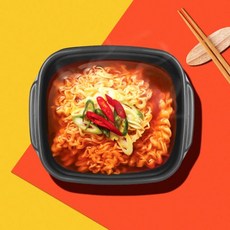 전자레인지용 라면쿠커 봉지라면 간편조리 대용량 서울라면 하이브리드쿠커 한국제조 다용도 전자랜지 용기 라면 죽 밀키트 전자렌지 조리가능 1회용 다회용 모두 가능, 6개, 블랙