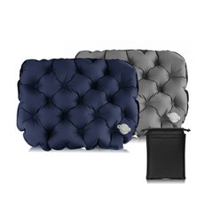 아임던 초경량 에어 방석 비행기 등산 휴대용, 네이비