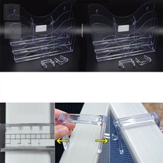 초아디자인 걸이형 파티션 케이스 3단 파티션서류걸이, 60mm