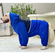 福媽寵物 狗狗全包覆彈性雨衣, 1個, 灰色, 綠色, 黃色