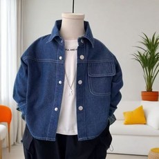 男童鞦裝牛仔襯衫長袖新款兒童春鞦裝上衣外穿韓版款男孩帥氣外套