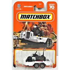 火柴盒小汽車 MATCHBOX MBX CYCLE TRAILER 機車拖車拖板，經典模型車收藏，兒童玩具首選, 1個
