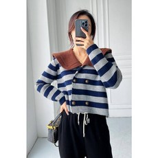 StephenieX 寶貝領針織上衣，柔軟舒適，多色可選，時尚保暖，方便穿脫，現貨供應中