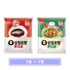 삼립 정통단팥 호빵 1입 + 생생야채 호빵 1입, 1세트, 100g