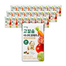 케어웰 고칼슘 시니어 과채주스 과일 야채즙 간식, 24개, 145ml