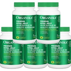 [오가니카] 프리미엄 로얄젤리 1000mg 90소프트젤 (5통 15개월분), 5개, 90정