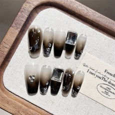 暮影沉光 純手工美甲穿戴甲, 1個, BNP381-M碼(實品拍攝)