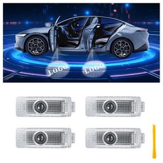 인피니티 G Q50L Q50 Q60 Q70 M EX QX50 QX70 QX80 액세서리와 호환되는 자동차 도어 조명 로고 프로젝터 퍼들 라이트 변색 없음 4K-HD 웰컴 라이, 4, RAN-GER오버 스타일