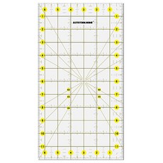 프루마 논슬립 컬러라인 소잉 크로바 퀼트 컷팅자, 1개, 투명