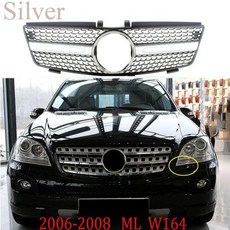 자동차 프론트 레이싱 어퍼 범퍼 그릴 메르세데스 벤츠 W164 ML 클래스 ML280 ML320 ML350 ML420 ML500 2005 2006-2008 2009-2011, [02] 2006-2008, 2)2006-2008