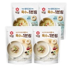 CJ 백설 육수링 2종 (사골+멸치디포리), 2세트, 80g