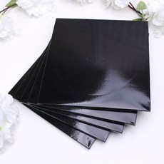 베이킹받침대 케익데코 유광블랙 케익받침 3호 5매 유광 디저트판 사각케이크판 조각