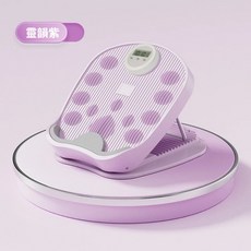 可調節拉筋板 傾斜踏板 小腿拉伸器 多角度 拉筋美腿 家用健身器材, 紫色 計數款