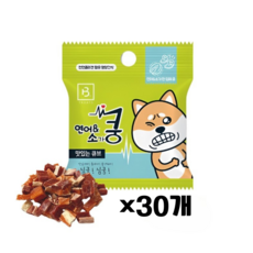브리더랩 한입에 쿵 20g 강아지 간식, 연어 소고기, 30개