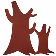 청양토이 융판 꾸미기 환경꾸미기 펠트 악세사리 펠트소품 (나무), 나무, 1세트