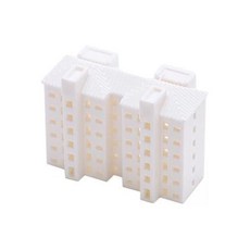2x미니어처 아파트 건물 디오라마 주거용 모델 DIY 철도 건축 레이아웃 조경 자재 3개, 2 Pcs, 1개