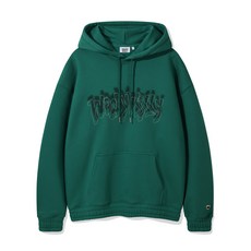매장정품 와키윌리 WACKY WILLY 와키 체인스티치 타이포 후드 그린 WA2501HD14GN 185880