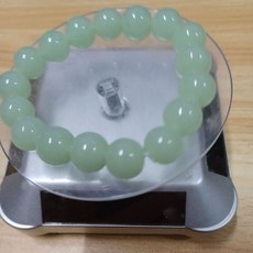 12mm晴水和田玉手串 溫潤細膩色澤清新, 1個