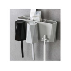 칫솔 치약 꽂이 걸이 전동 거치대 면도기 케이스 보관 욕실 선반 액세서리 화장실 정리, 기본