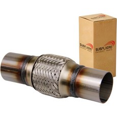 배기 플렉스 파이프 범용형 100 스테인리스 강철 무거운 작업용 및 자동차용 4557 1개 2.25X8X12, 2X4X8, 1 PC