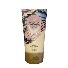 Bath and Body Works 크리미 바디 스크럽 187.1g(6.5온스) (버터플라이), 226g, 1