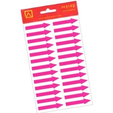 돈스텔 입주 형광 화살표스티커 7매 분홍