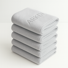아크디 먼지없는 호텔 고급 수건, 5개, 그레이