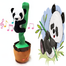 led 인형 선인장 춤추고 노래해요, 1개, 판다, 34cm