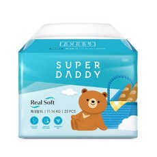 SUPER DADDY 柔舒褲型尿布, XL, 22片