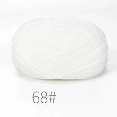 5개 혼합 색상 얀 밀크 코튼 얀 세트 핸드메이드 DIY 공예 스웨터 스카프 뜨개질용, 36 B68-5PCS