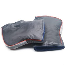 오토바이 핸드 커버 모터바이크 핸들바 미튼 방한 방수 방풍 장갑 전기 자전거 머프 플러시, 2. 회색