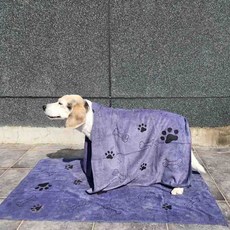 대형 사이즈 샤워 애견 수건 타월 차량 강아지 목욕 흡수 속건 발 닦기 반려동물, 1개, 상세페이지 참조