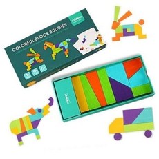 칠교퍼즐 두뇌개발퍼즐 미디어 심화 칠교학습놀이 플러스 놀이 미디어학습 블록