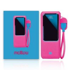 데코아르 멜로우 미니 보조 배터리 10000mAh, 핑크, TKC-10066