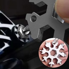 만능렌치 드라이버 렌치 다기능 공구 눈꽃 스노우 겨울 감성 눈송이 만능 SG-4DM07-16991, No.01 눈꽃공구 실버, No.01 눈꽃공구 실버