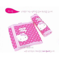 Hello Kitty 安全帶套, 1個, 對裝, 粉紅