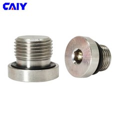 1/8 "1/4" 3/8 BSP 남성 304 스테인레스 스틸 육각 소켓 엔드 캡 불소 고무 링 플랜지 플러그 물 오일 파이, 07 M12x1.5