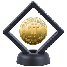 라온하제 비트코인 이더리움 리플 가상화폐 기념주화 코인 암호화폐 동전 수집 스텐드+장식장 포함, 20 파이 골드