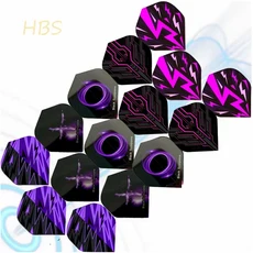 비행 꼬리 다트 잎 액세서리 표준 보라색 시리즈 4.4 × 3.6cm 1.73 인치 5 가지 스타일 사용 가능 개