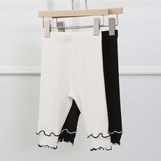 고급스러운 밑단 셔링 디자인 여름 아동 레깅스 gas+623np